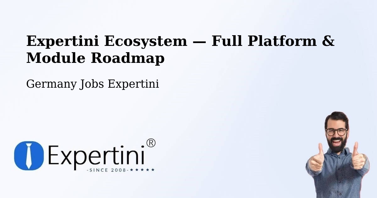 Expertini Ecosystem — Full Platform & Module Roadmap – Wees