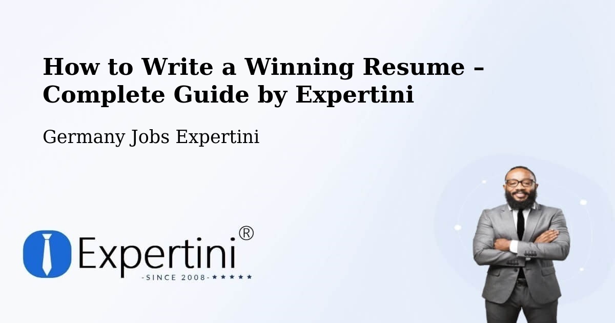 Resume Writing Guide for Job Seekers – Wees - Wees, Germany Jobs Expertini